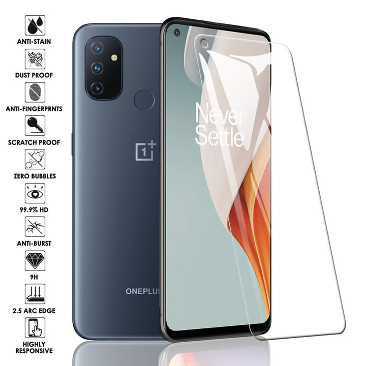 OnePlus Nord N100 Tempered Glass Screen Protector 9H Ultra Clear 2.5D Edge Image 1