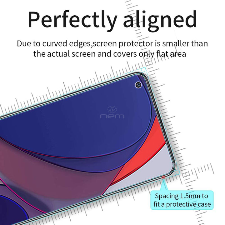 OnePlus 9 Tempered Glass Screen Protector 9H Ultra-Clear 2.5D Rounded Edge Image 2