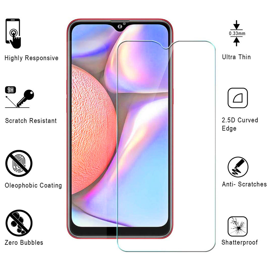 Samsung Galaxy A10S Tempered Glass Screen Protector 9H Ultra-Clear 2.5D Edge Image 1