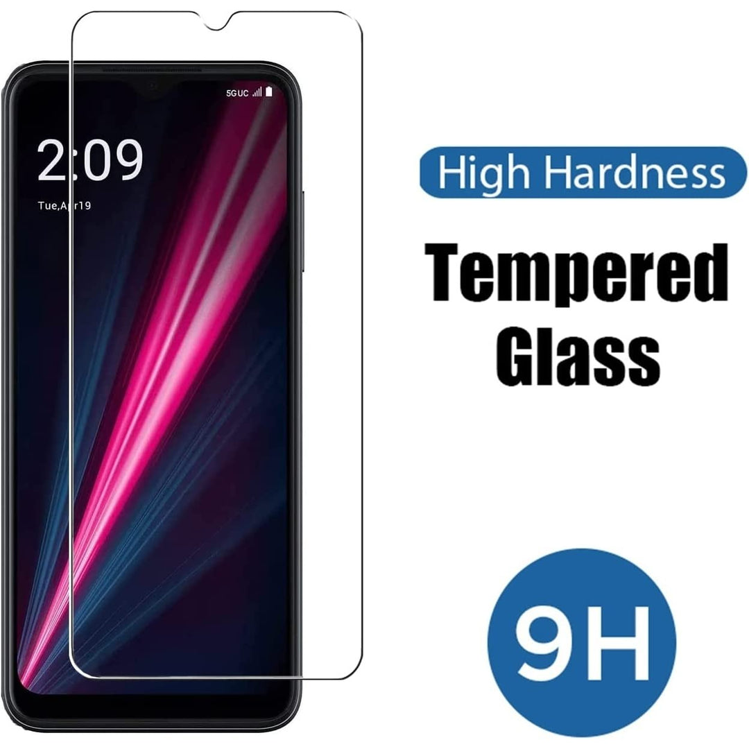 T-Mobile Revvl 6 5G Tempered Glass Screen Protector Ultra-Clear 9H Round Edge Image 2