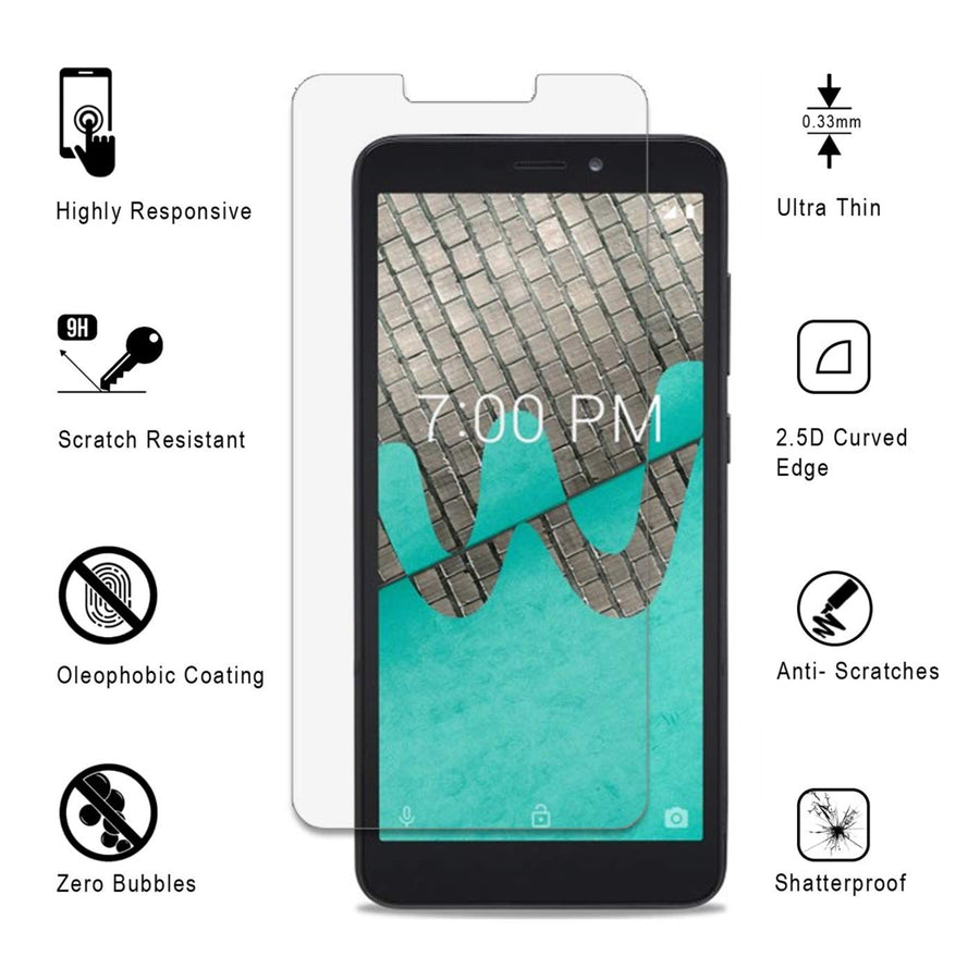 Wiko Ride Tempered Glass Screen Protector 2.5D Round Edge 9H Ultra Clear Image 1