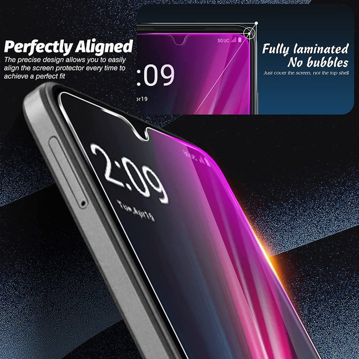 T-Mobile Revvl 6 Pro 5G Tempered Glass Screen Protector 9H Ultra Clear Round Edge Image 4