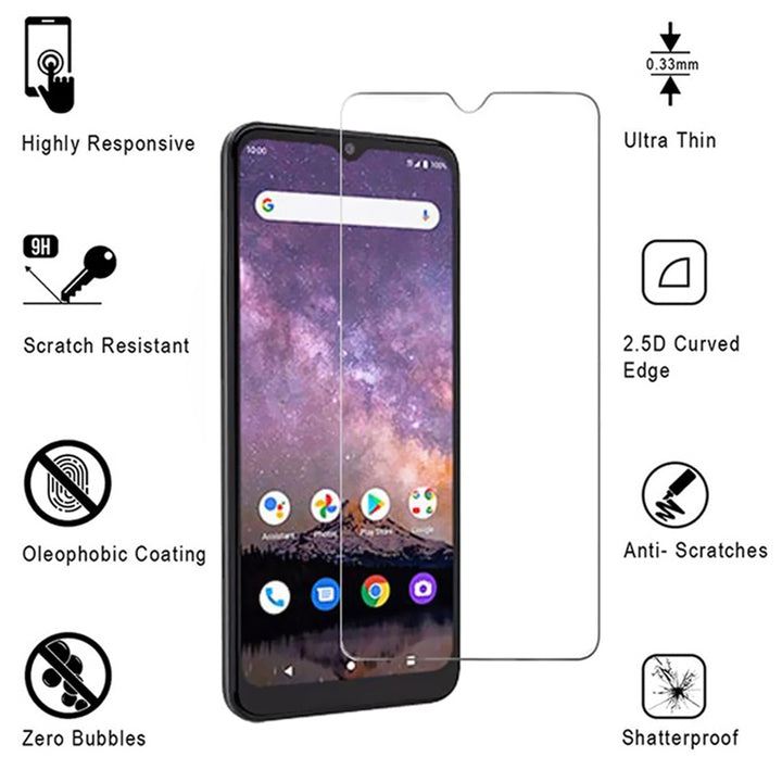 For WIKO VOIX 3D-Touch Layer 2.5D Round Edge 9H Ultra-Clear Tempered Glass Screen Protector Image 1