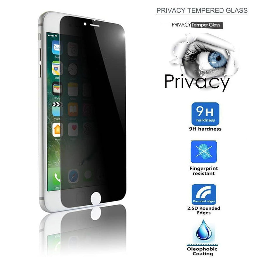 For iPhone SE 3/SE 2 (2022/2020) and iPhone 8/7 / iPhone 6/6S Privacy Screen Protector Anti-Spy Tempered Glass Film 3D Image 1