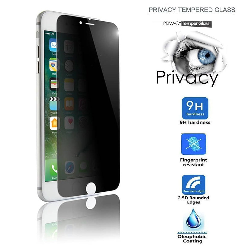 For IPhone 7 Plus / IPhone 8 Plus Privacy Screen Protector Anti-Spy Tempered Glass Film 3D Full Coverage Image 1