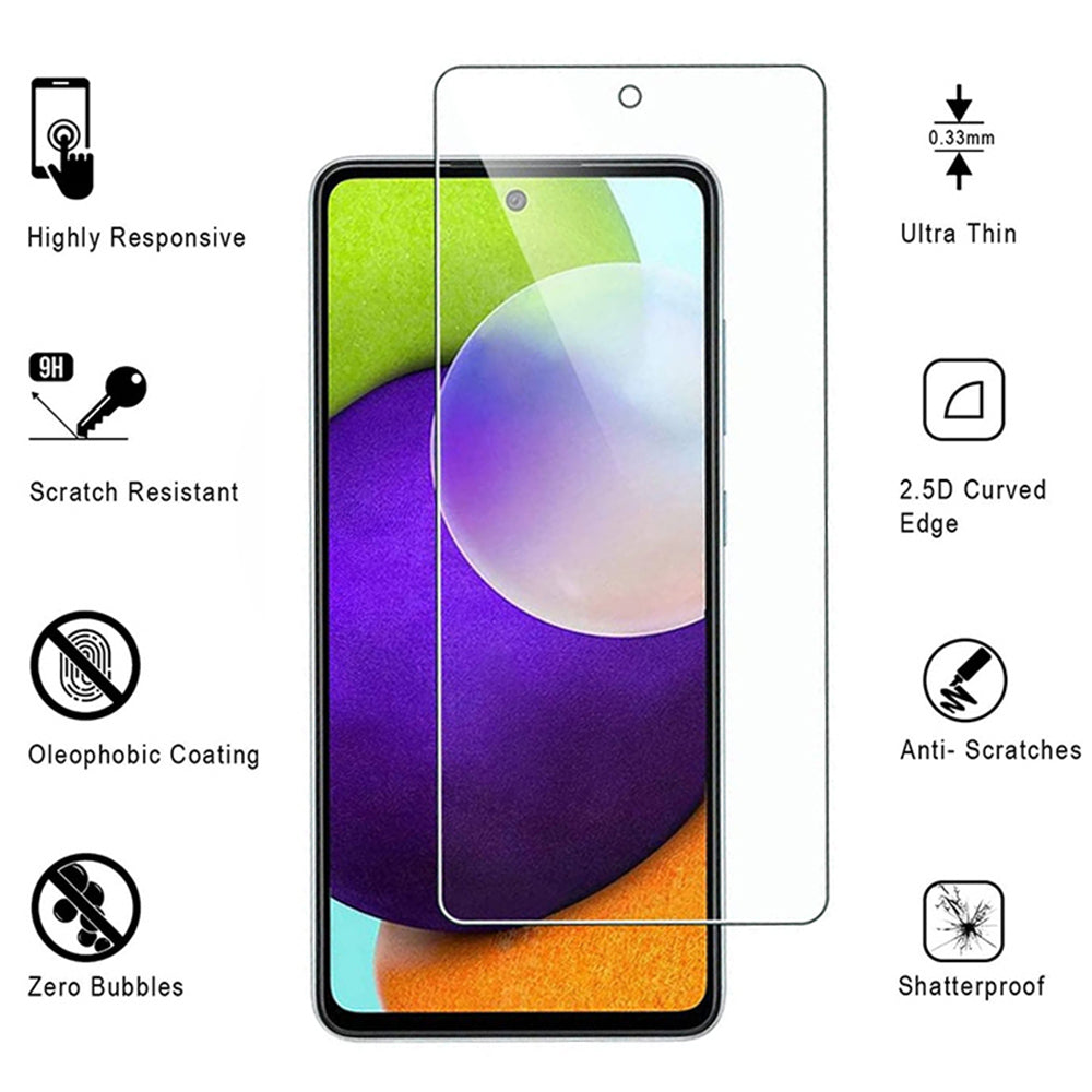 Samsung Galaxy A53 5G Tempered Glass Screen Protector 9H Ultra-Clear 2.5D Edge Image 1