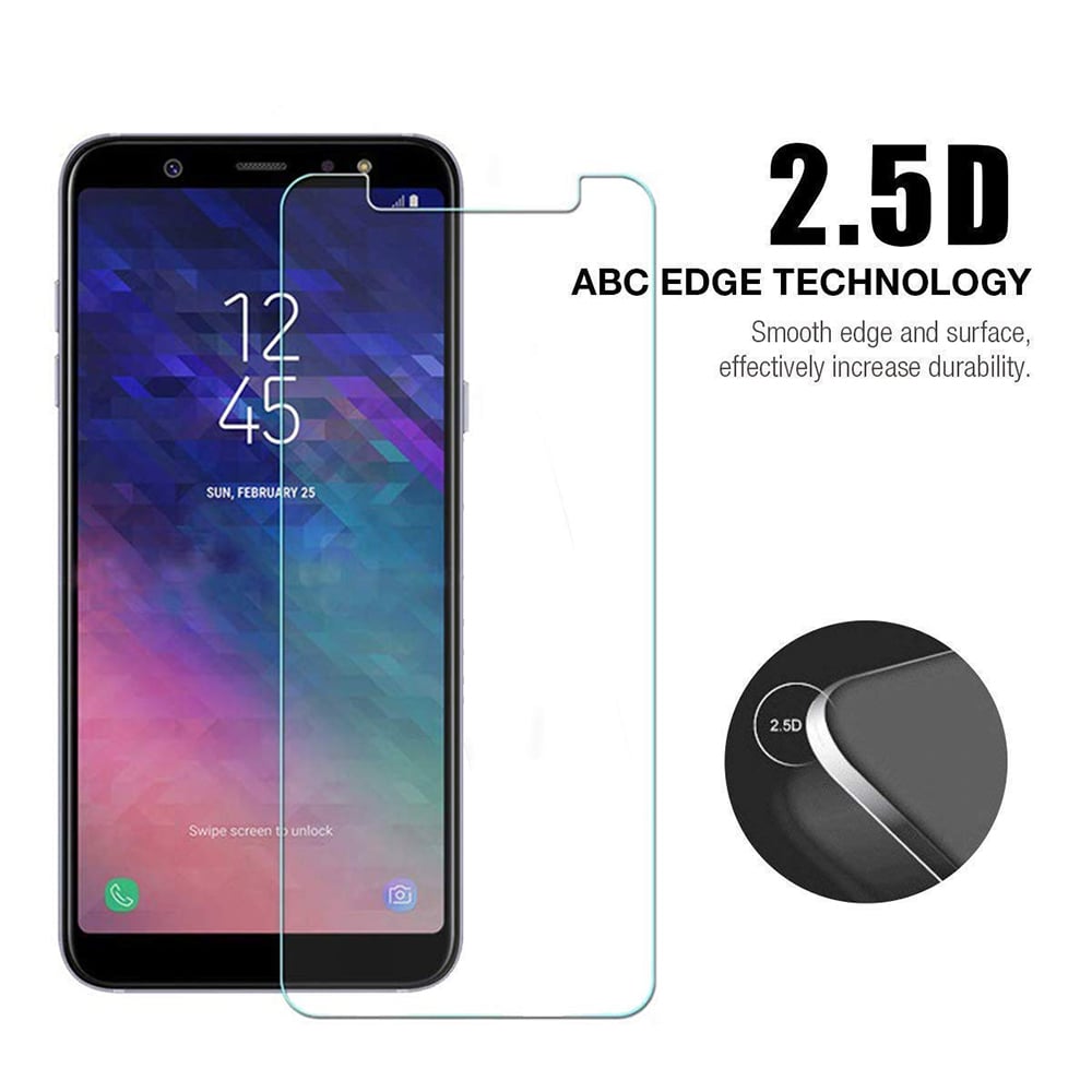 Samsung Galaxy A6 J6 2018 Tempered Glass Screen Protector 9H Ultra-Clear 2.5D Image 2