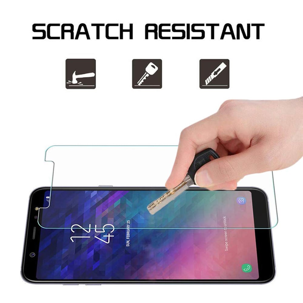 Samsung Galaxy A6 J6 2018 Tempered Glass Screen Protector 9H Ultra-Clear 2.5D Image 4