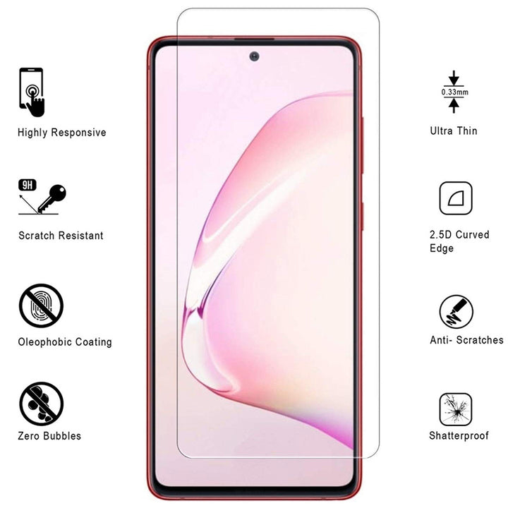 For Samsung Galaxy Note 10 Lite / A81 3D-Touch Layer 2.5D Round Edge 9H Ultra-Clear Tempered Glass Screen Protector Image 1