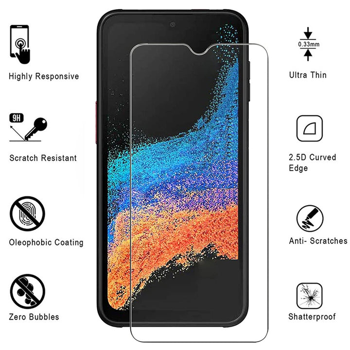 Samsung Galaxy XCover 6 Pro 9H Ultra-Clear Tempered Glass Screen Protector Image 1