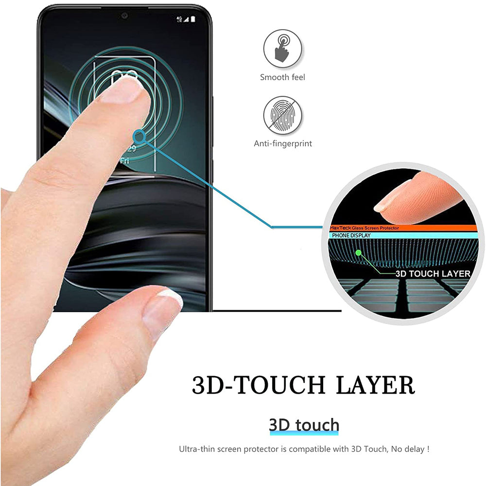 For TCL 30 XE 5G 3D-Touch Layer 2.5D Round Edge 9H Ultra-Clear Tempered Glass Screen Protector Image 2