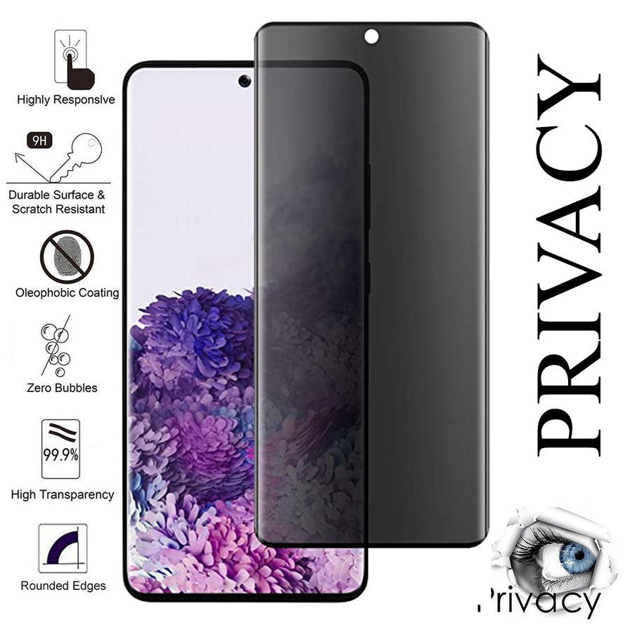For Samsung Galaxy S20 Plus / SM-G986 Privacy Screen Protector Anti-Spy Tempered Glass Film 3D Full Coverage Image 1