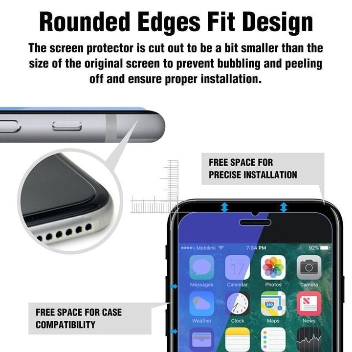 For Apple iPhone 14 / iPhone 13 Pro / iPhone 13 6.1 9H Anti-Blue Light Screen Protector Eye Protection Tempered Glass Image 4