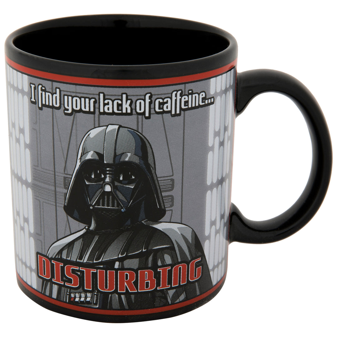 Darth Vader I Take My Coffee On The Dark Side Ceramic Mug w/ Coaster Image 2