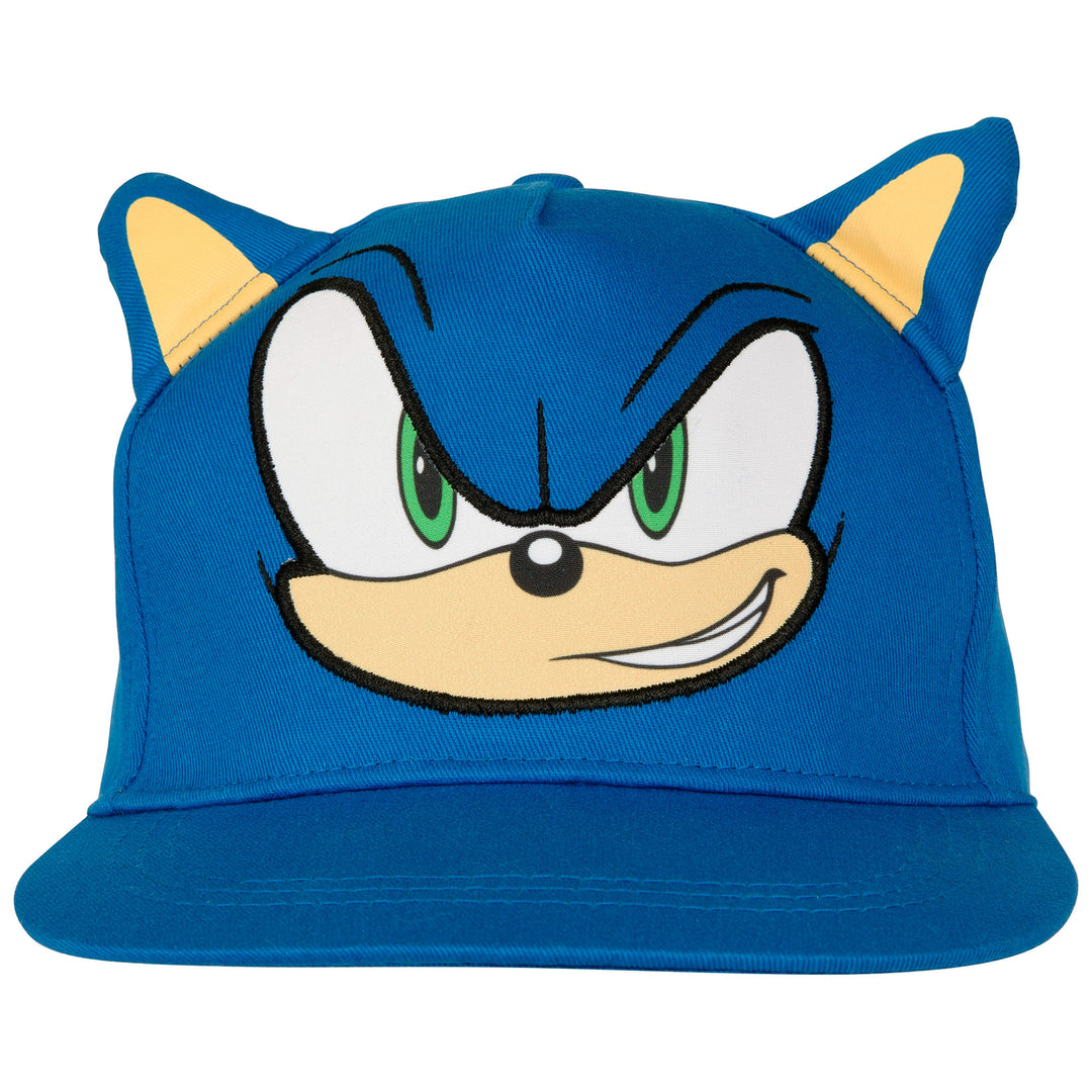 Sonic the Hedgehog Big Face Youth Hat with Ears Image 2