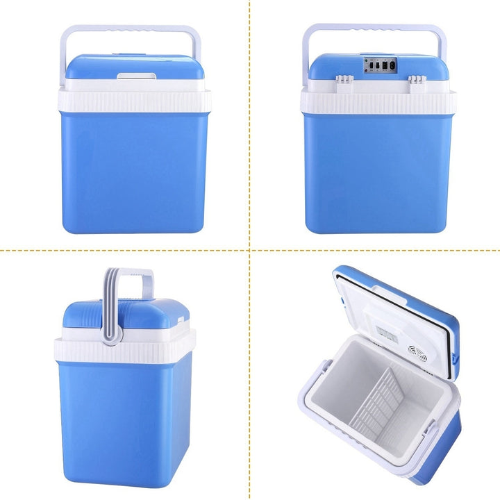 24L Portable Car Cooler 12V Car Refrigerator Travel Cooling Warmer Fridge Box Home Use Image 2