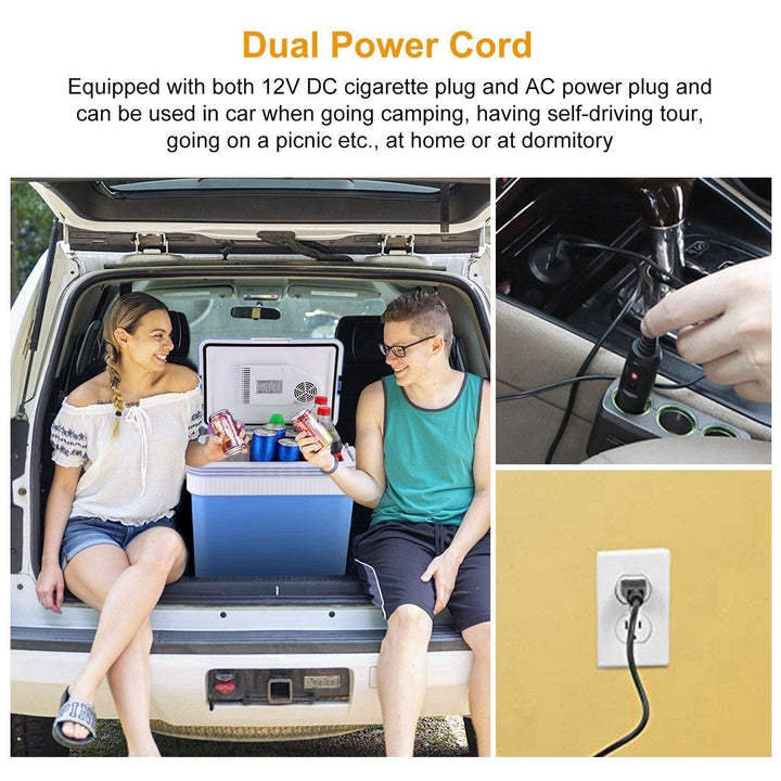 24L Portable Car Cooler 12V Car Refrigerator Travel Cooling Warmer Fridge Box Home Use Image 4