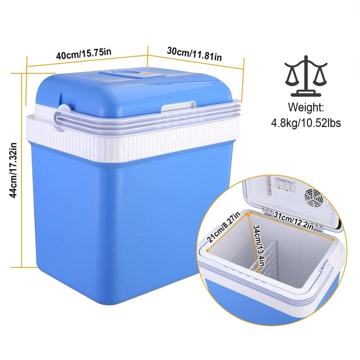 24L Portable Car Cooler 12V Car Refrigerator Travel Cooling Warmer Fridge Box Home Use Image 8