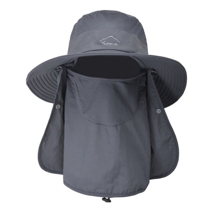 Fishing Bucket Hat Wide Brim Breathable Unisex Hat Sunlight-proof Removable Neck Face Fishing Cap For Fishing Hiking Image 1