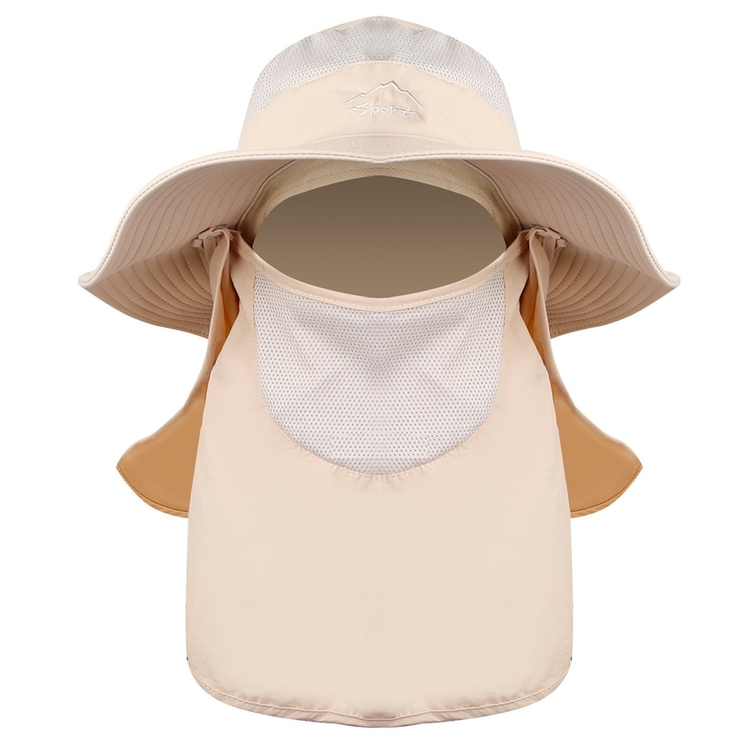 Fishing Bucket Hat Wide Brim Breathable Unisex Hat Sunlight-proof Removable Neck Face Fishing Cap For Fishing Hiking Image 4