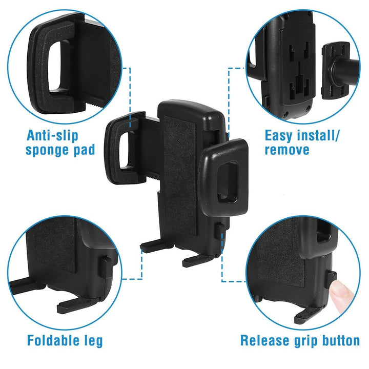 Rear View Mirror Car Mount Holder Universal 360Degree Rotation Phone Stand Cradle For iPhone Samsung GPS Image 4