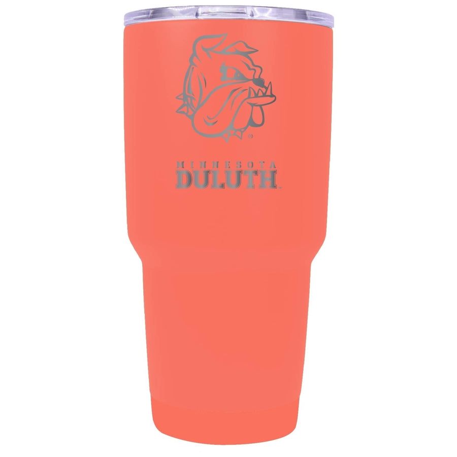 Minnesota Duluth Bulldogs 24 oz Laser Engraved Stainless Steel Insulated Tumbler - Choose Your Color. Image 1