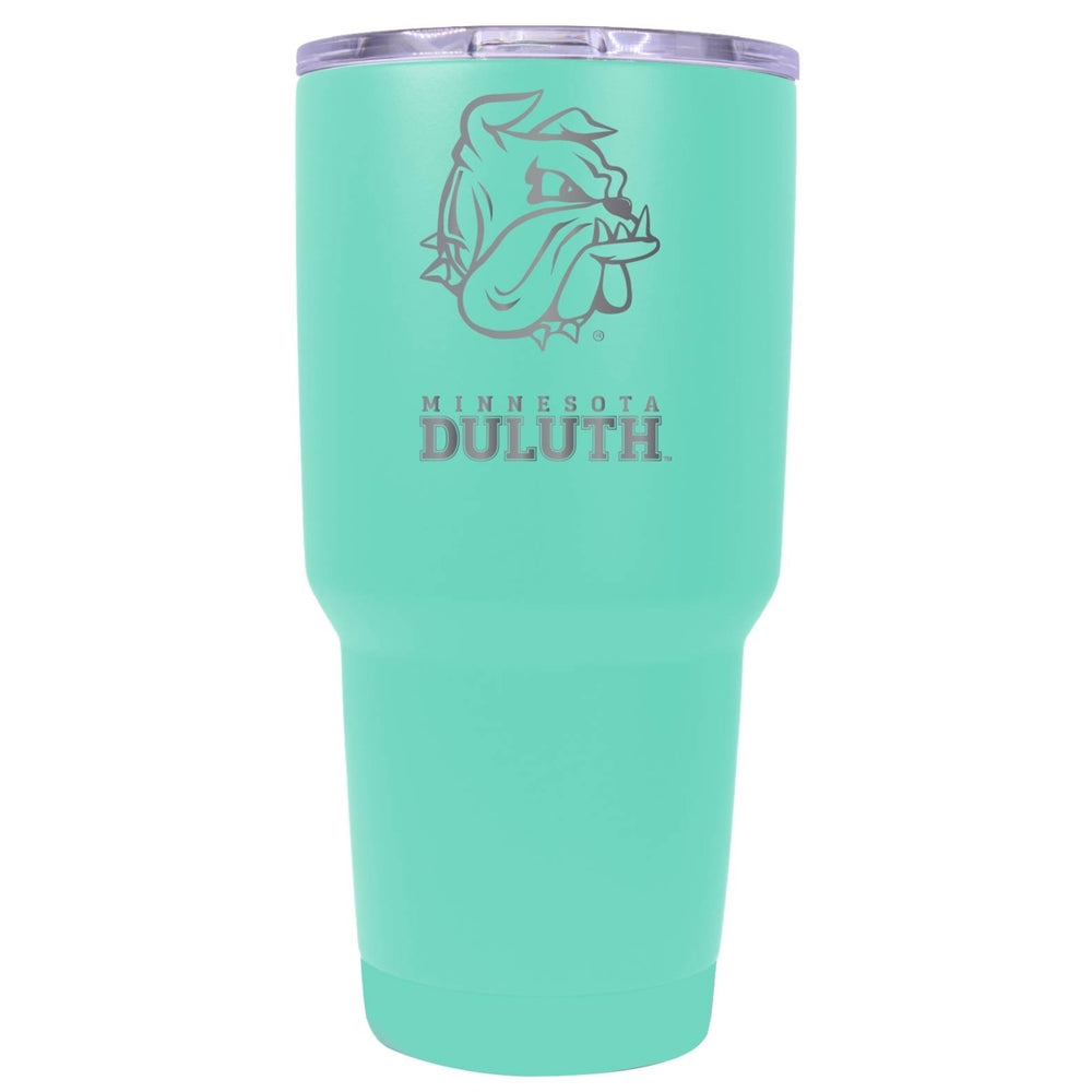 Minnesota Duluth Bulldogs 24 oz Laser Engraved Stainless Steel Insulated Tumbler - Choose Your Color. Image 2
