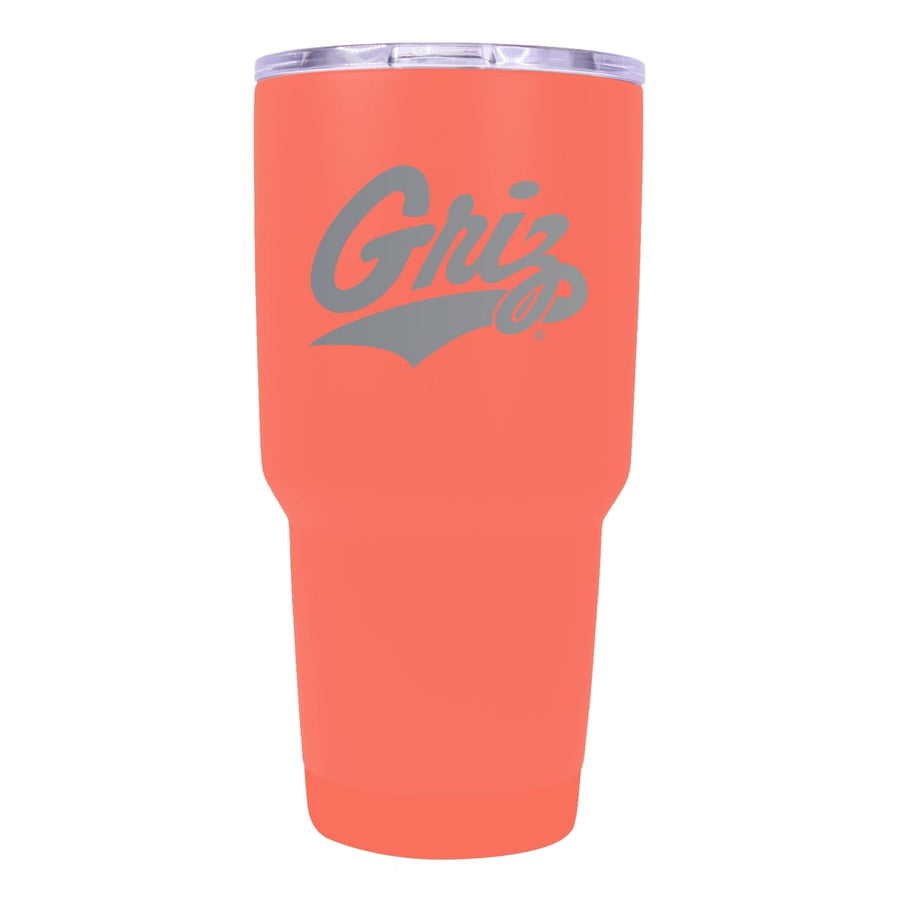 Montana University 24 oz Laser Engraved Stainless Steel Insulated Tumbler - Choose Your Color. Image 1