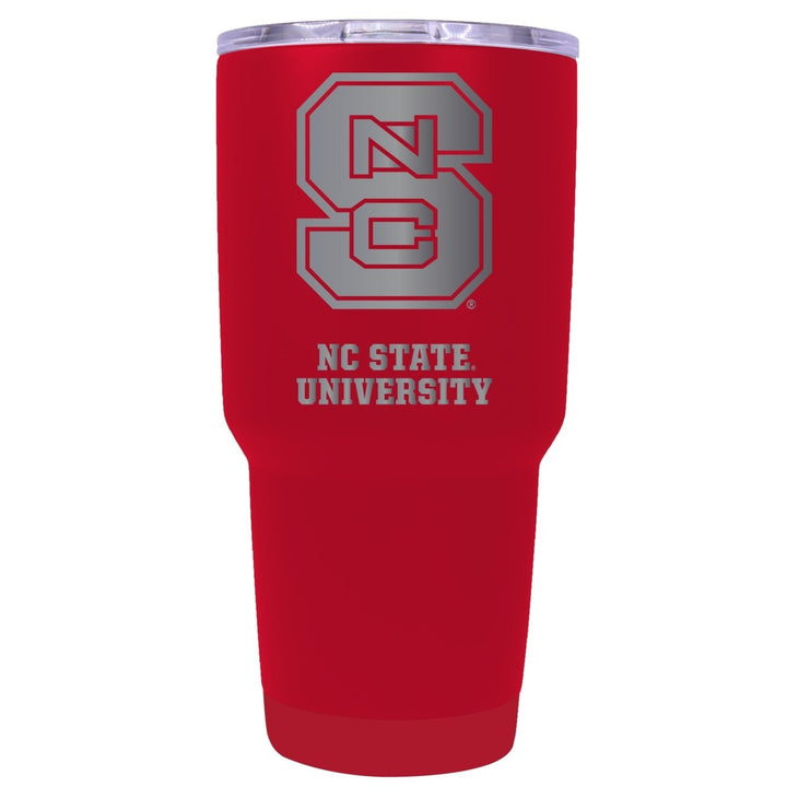 NC State Wolfpack Premium Laser Engraved Tumbler - 24oz Stainless Steel Insulated Mug Choose Your Color. Image 1