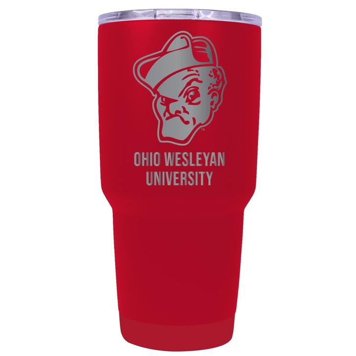 Ohio Wesleyan University 24 oz Laser Engraved Stainless Steel Insulated Tumbler - Choose Your Color. Image 1