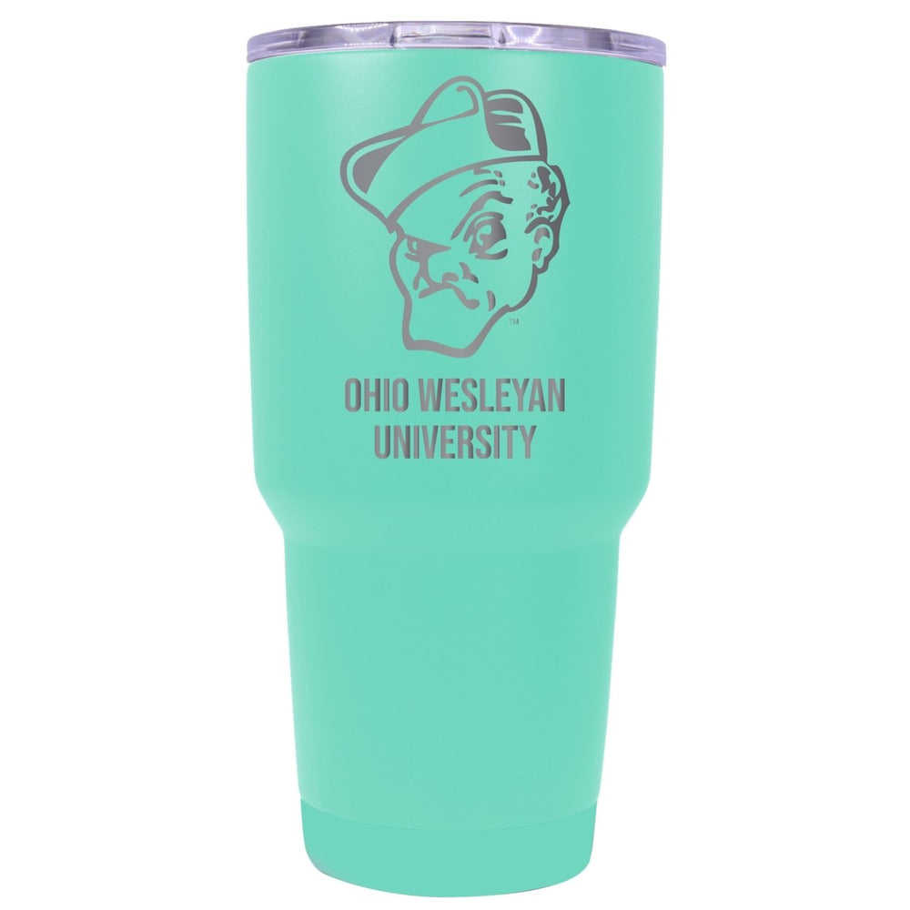 Ohio Wesleyan University 24 oz Laser Engraved Stainless Steel Insulated Tumbler - Choose Your Color. Image 2