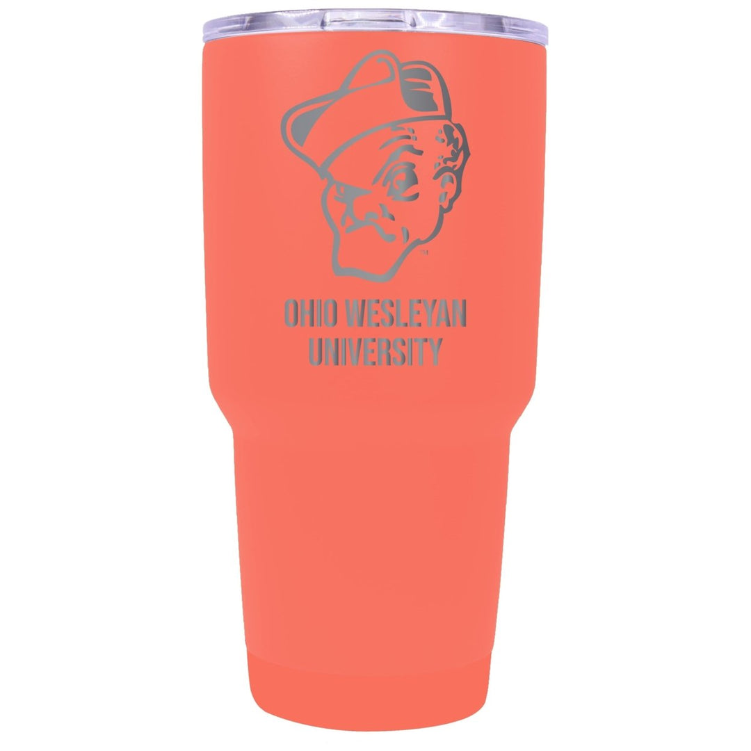 Ohio Wesleyan University 24 oz Laser Engraved Stainless Steel Insulated Tumbler - Choose Your Color. Image 3