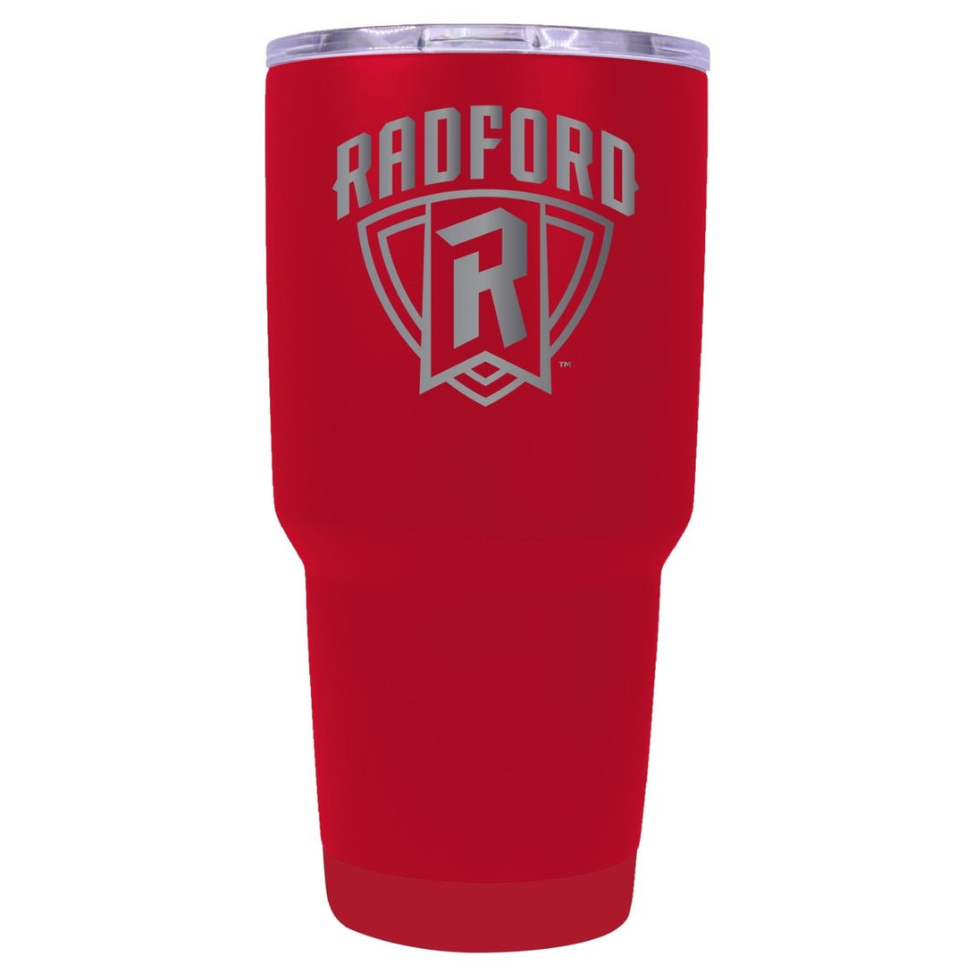 Radford University Highlanders 24 oz Laser Engraved Stainless Steel Insulated Tumbler - Choose Your Color. Image 1