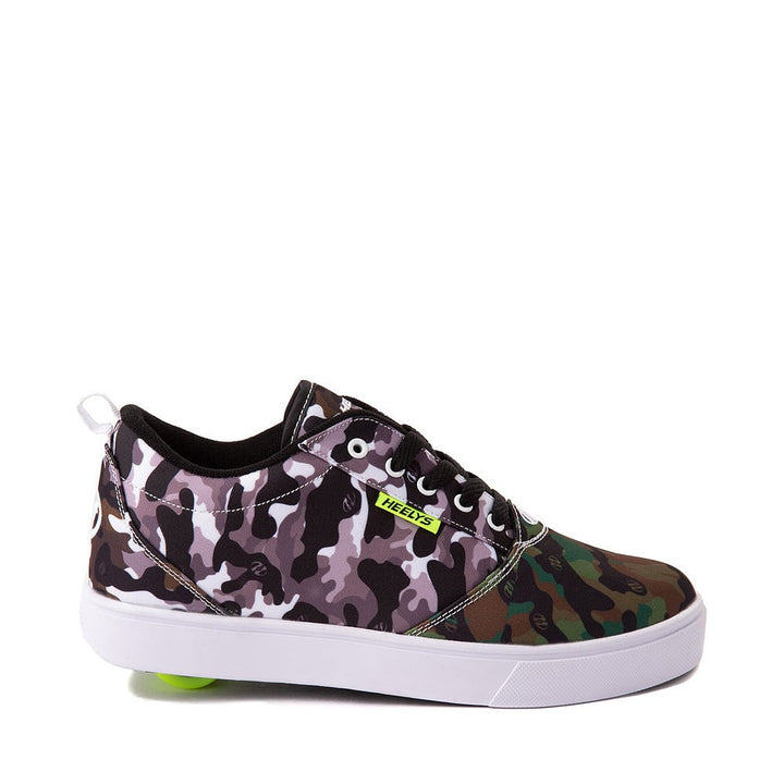 Heelys Girls Wheeled Skate Shoes Black White Green Gray Camo Size 0 HEEL PRO 20 Image 1