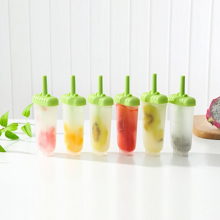 6Pcs Popsicle Molds Reusable Ice Cream DIY Ice Pop Maker Ice Bar Maker Plastic Popsicle Mold For Homemade Iced Snacks Image 12