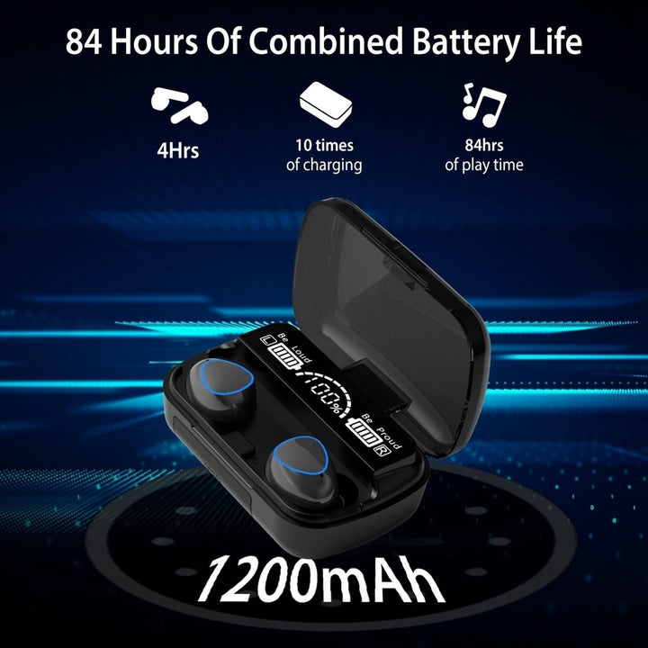5.1 TWS Wireless Earbuds Touch Control Headphone in-Ear Earphone Headset with Charging Case IPX7 Waterproof Power Bank Image 4