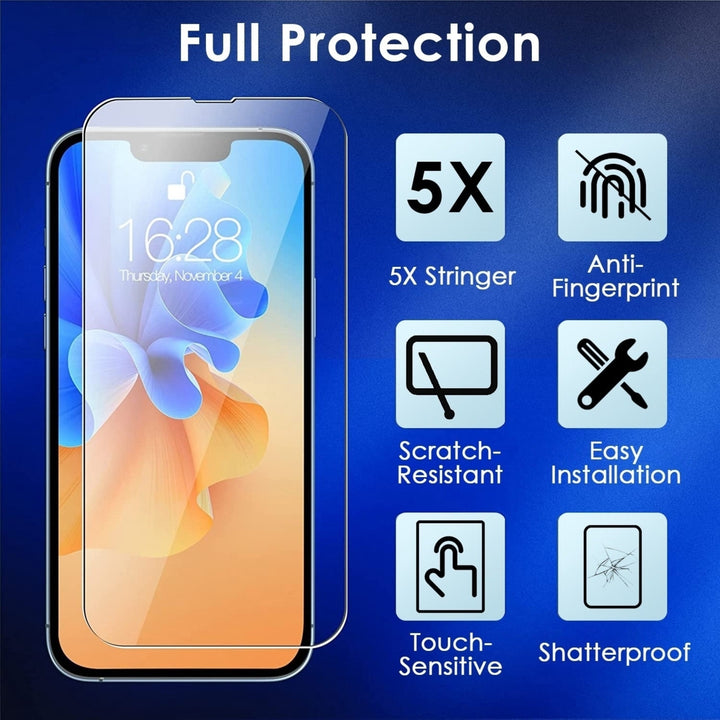 2Pcs HD Clear Screen Protectors 2Pcs Camera Len Protectors Tempered Glass Film Full Coverage Screen Protector Set Image 11