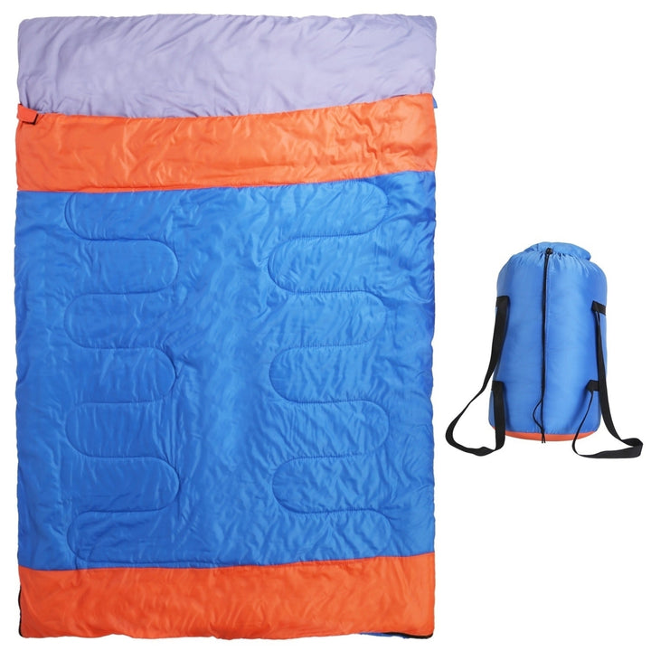 3 People Sleeping Bag for Adult Lightweight Water Resistant Camping Cotton Liner Cold Warm Weather Indoor Outdoor Use 3 Image 12