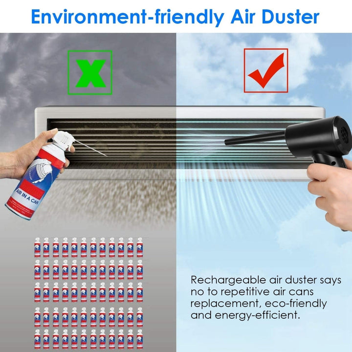 Electric Cordless Air Duster Blower Compressed Air Duster for Computer Keyboard PC Portable Rechargeable Air Blower Image 4