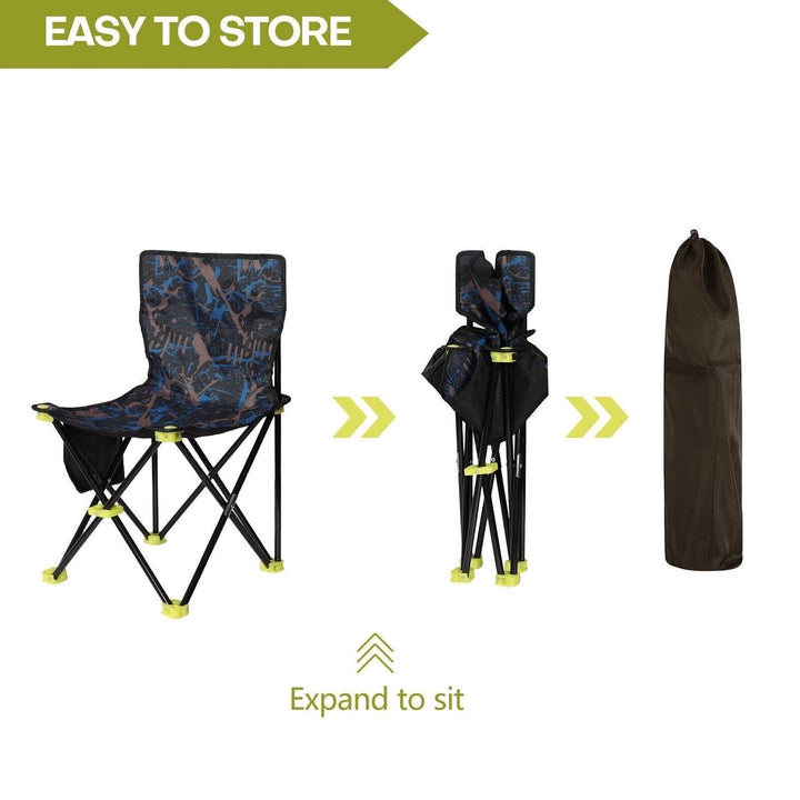 Camping Chair Heavy Duty 600D Portable Folding Chair Outdoor Fishing Hiking US Image 11