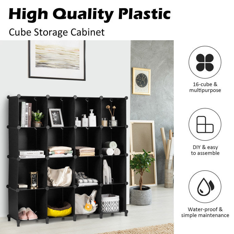 16 Cubes Plastic Storage Organizer with Rustproof Steel Frame Image 9