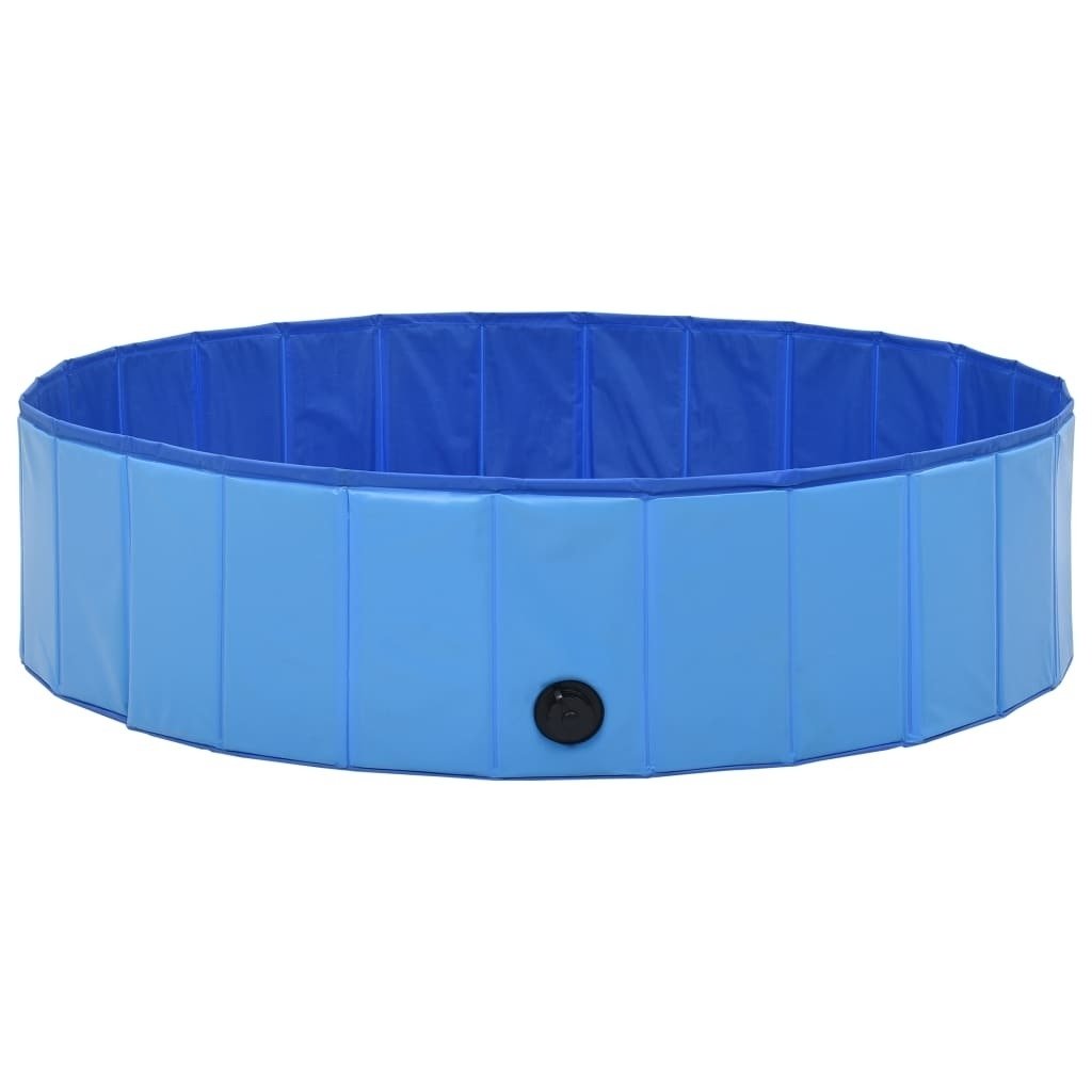 Foldable Dog Swimming Pool Blue 47.2"x11.8" PVC Image 4