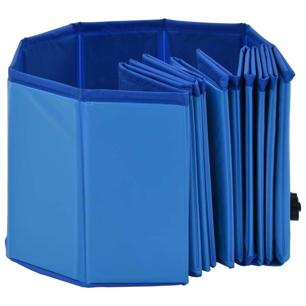 Foldable Dog Swimming Pool Blue 47.2"x11.8" PVC Image 6