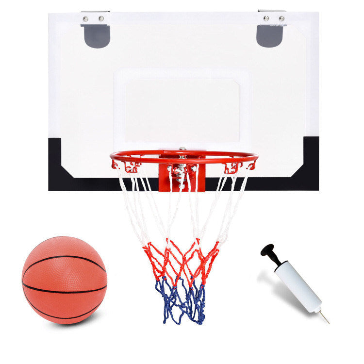 Over-The-Door Mini Basketball Hoop Includes Basketball and 2 Nets Image 1