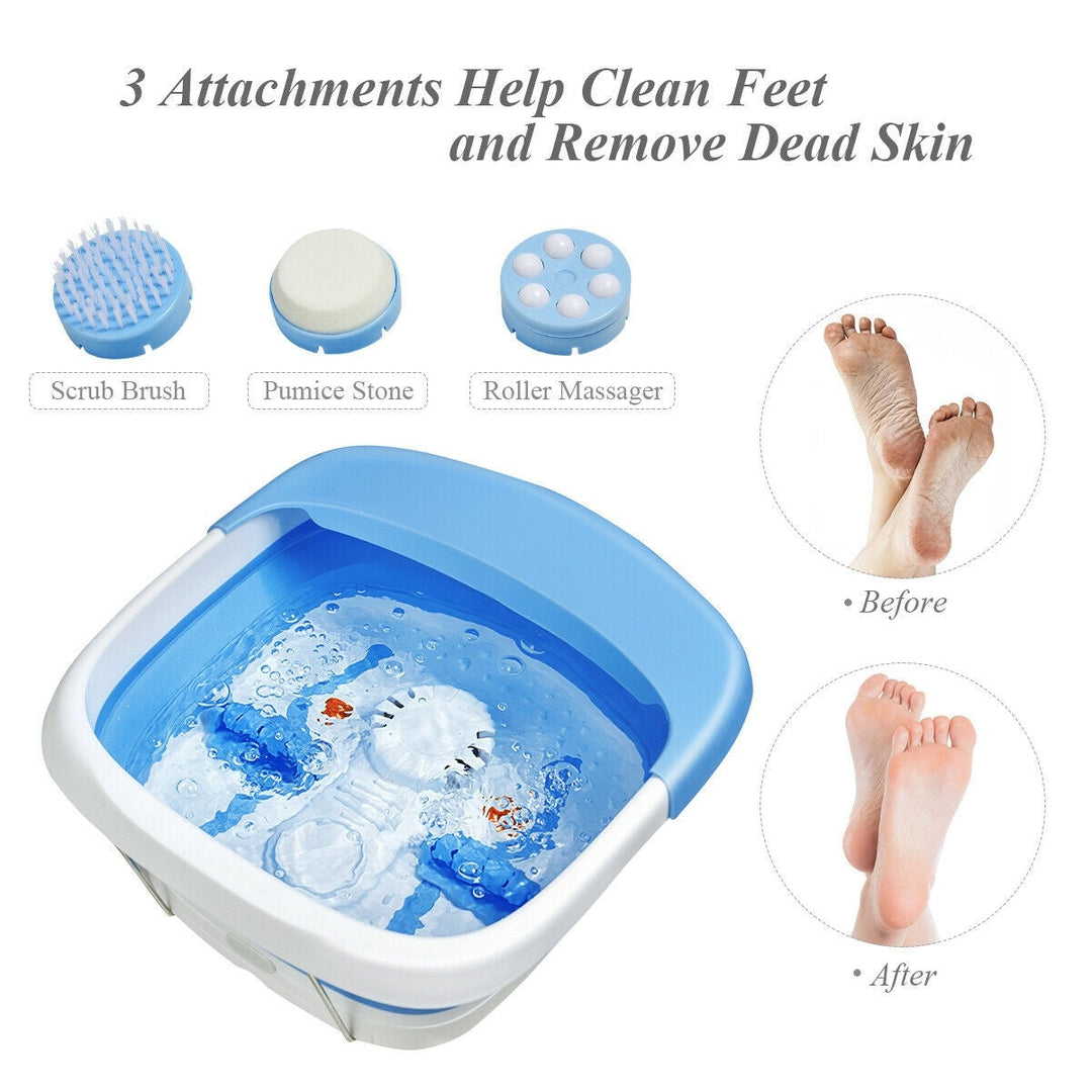 Foot Spa Bath Motorized Massager with Heat Red Light Image 6