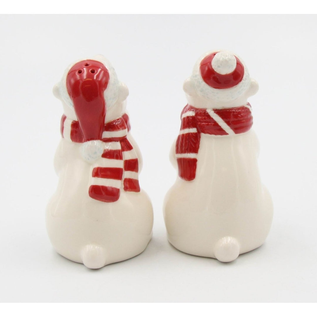 Ceramic Christmas Polar Bear Salt Pepper Shakers Image 6