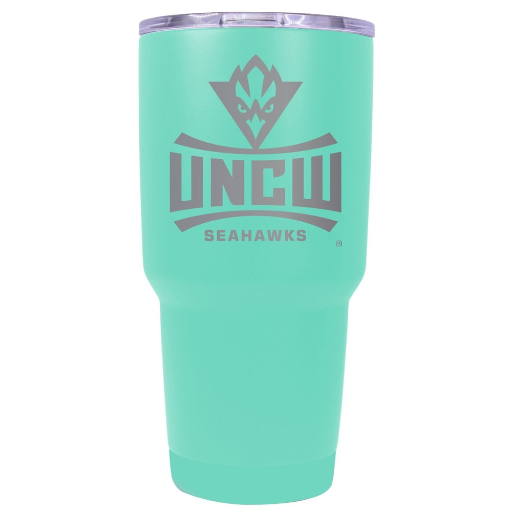 North Carolina Wilmington Seahawks Premium Laser Engraved Tumbler - 24oz Stainless Steel Insulated Mug Choose Your Image 2