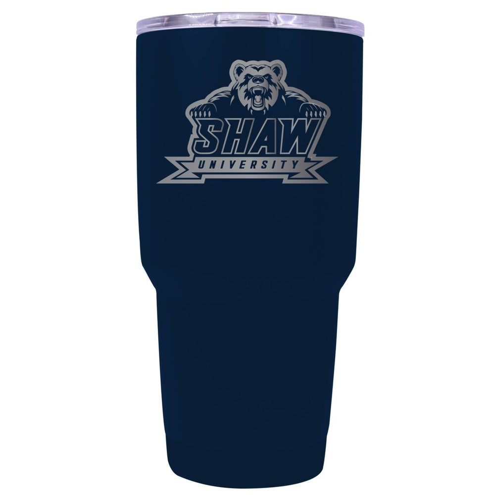 Shaw University Bears 24 oz Laser Engraved Stainless Steel Insulated Tumbler - Choose Your Color. Image 2