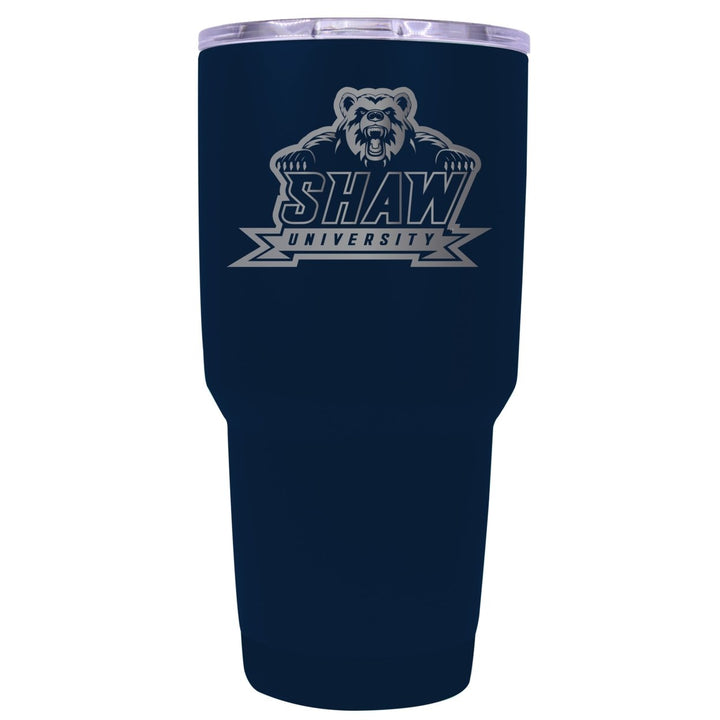 Shaw University Bears 24 oz Laser Engraved Stainless Steel Insulated Tumbler - Choose Your Color. Image 1