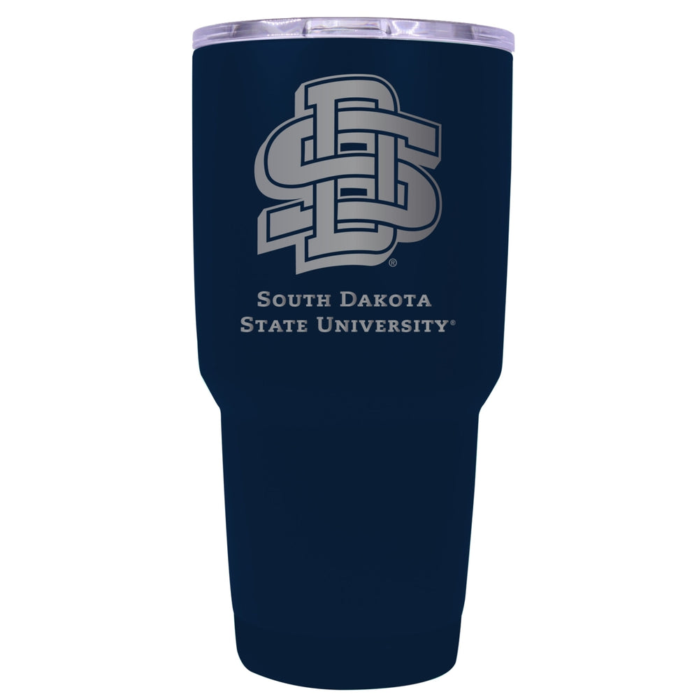 South Dakota State Jackrabbits 24 oz Laser Engraved Stainless Steel Insulated Tumbler - Choose Your Color. Image 2